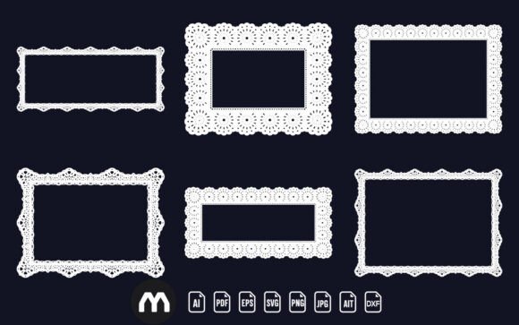 Download Decorative Lace Frames Elegant SVG - Premium Resources