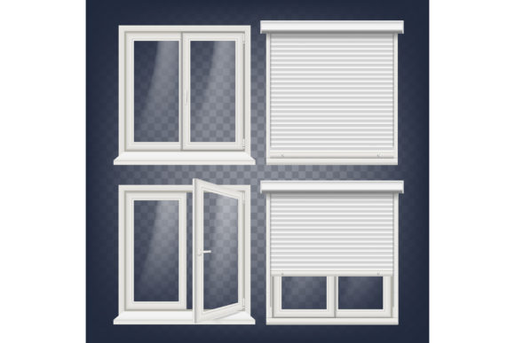 Download Plastic Window Vector. White Metallic - White metallic Collection