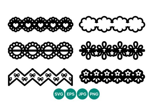 Download Lace Borders Patterns Black and White - Premium Resources